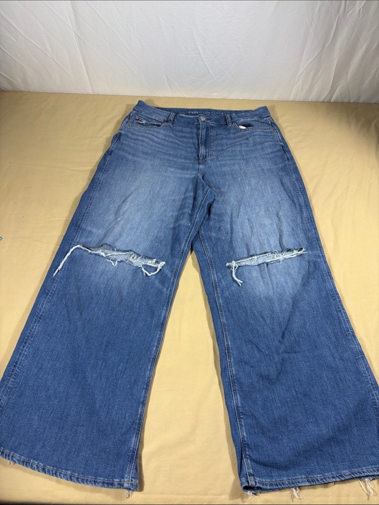 American Eagle Outfitters Denim - NWT American Eagle Stretch High Rise Curvy Baggy Wide Leg Jeans Size 16 Regular